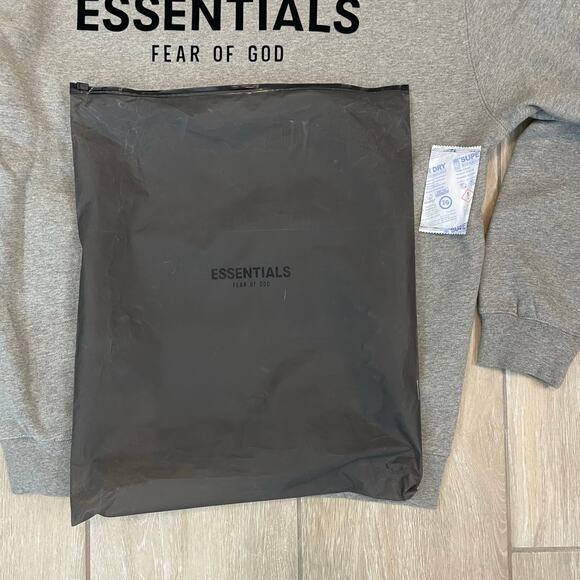 Essentials Fear of God Hoodie XL Dark Oatmeal NWT Pullover Sweatshirt Streetwear - Picture 8 of 11
